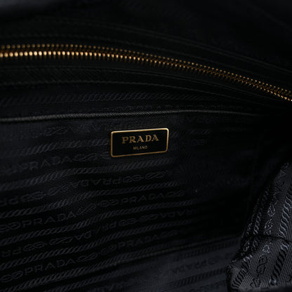 Prada Saffiano Tessuto Nylon Shopping Tote Black 6 of 11