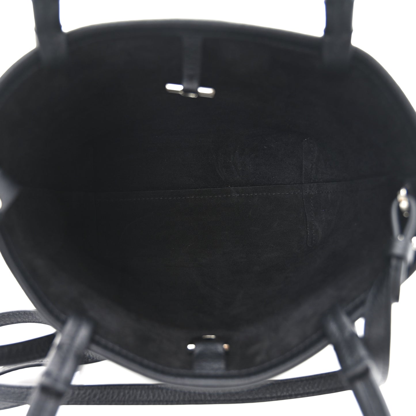 Grained Calfskin Small Park Tote Black