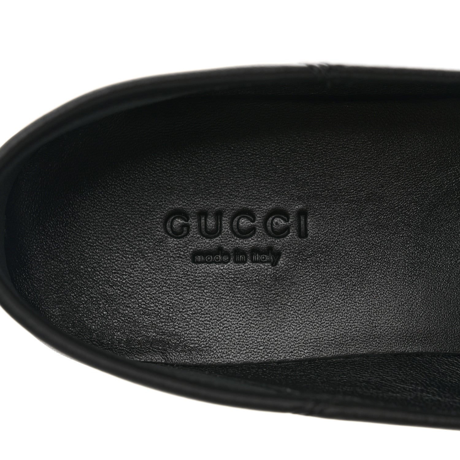 Gucci Lambskin Womens Brixton Horsebit Loafers 38 Black 7 of 8