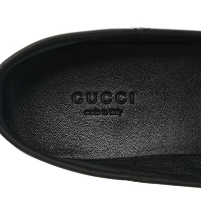 Gucci Lambskin Womens Brixton Horsebit Loafers 38 Black 7 of 8