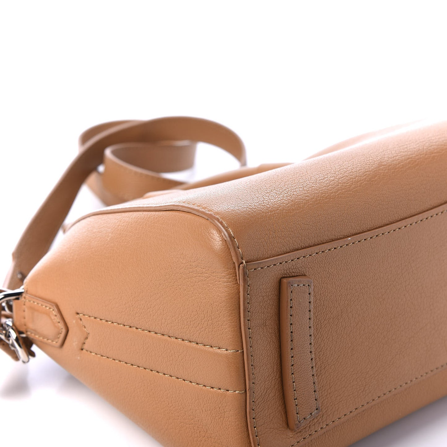 Sugar Goatskin Mini Antigona Medium Beige