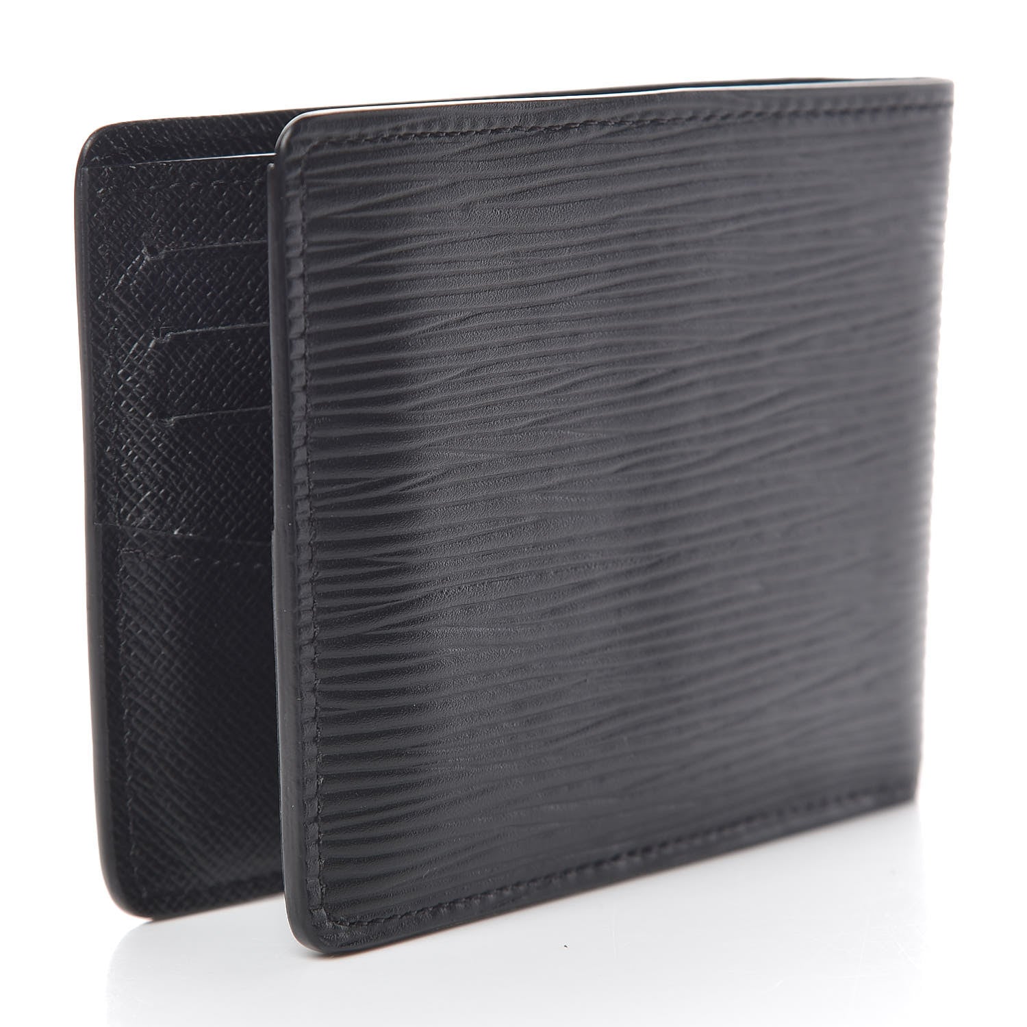 Louis Vuitton Epi Slender Wallet Black 3 of 8
