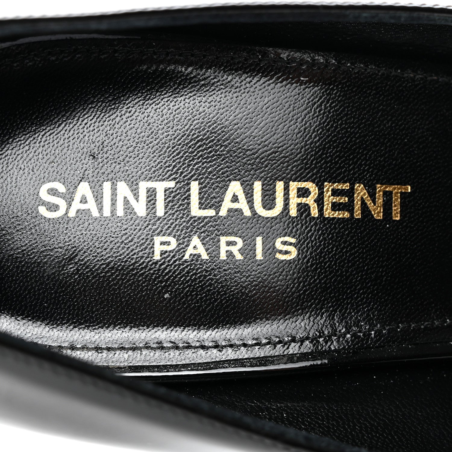 Saint Laurent Patent Opyum Appelle Moi Ankle Strap Pump 39 Black 7 of 16