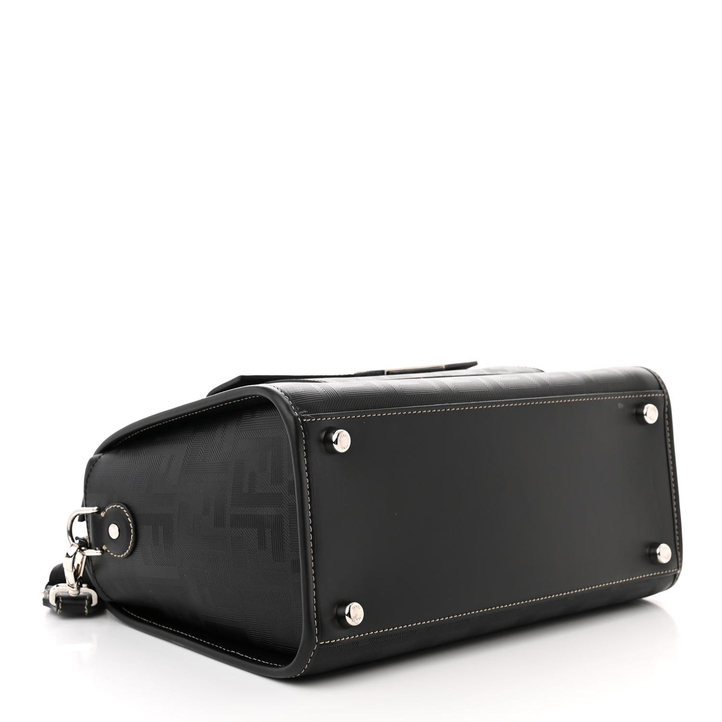 Vitello King FF Lines Embossed Large Soft Trunk Bag Black