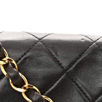 Chanel Lambskin Quilted Medium Double Flap Black 13 of 13