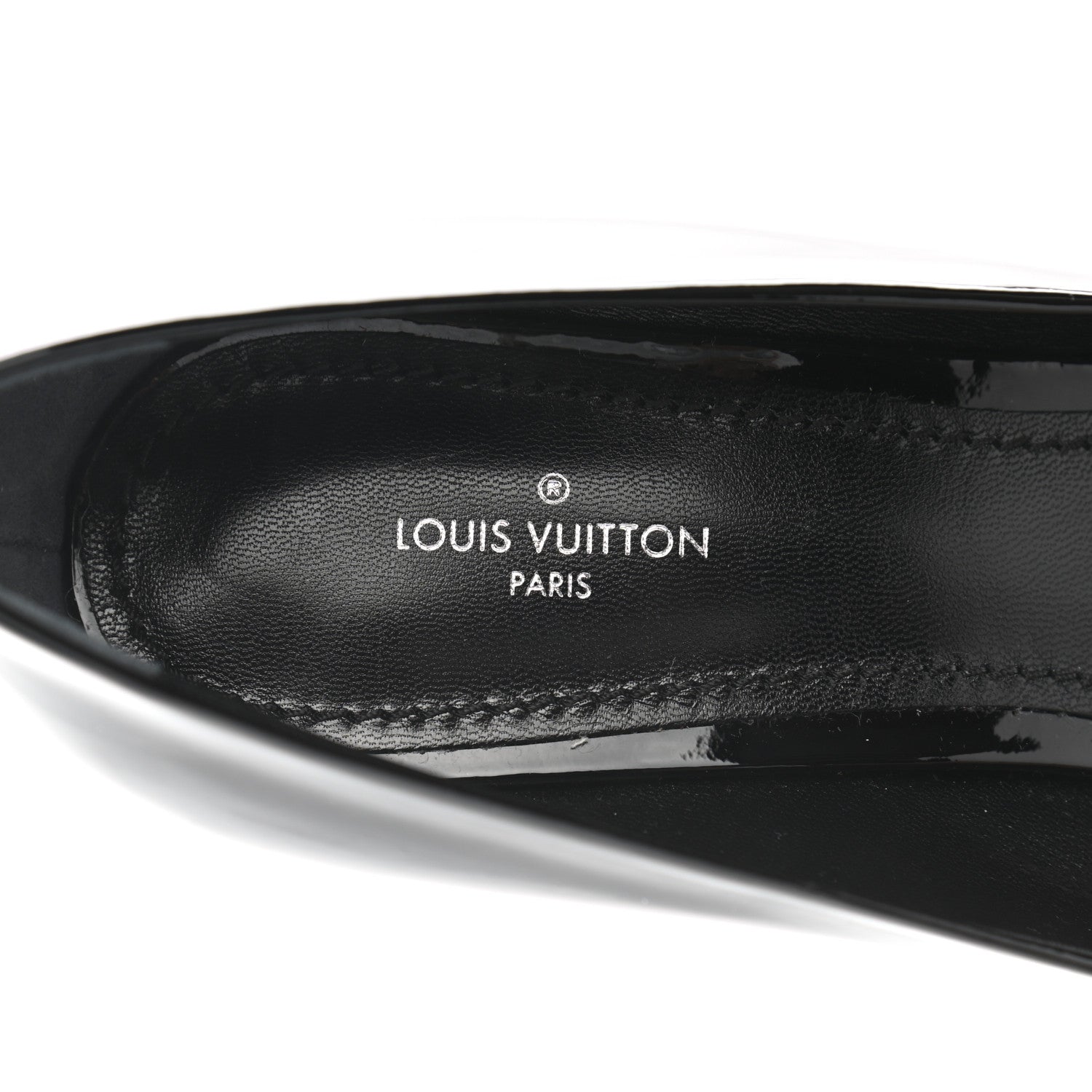 Louis Vuitton Patent Calfskin Madeleine Pumps 38.5 Black 7 of 8