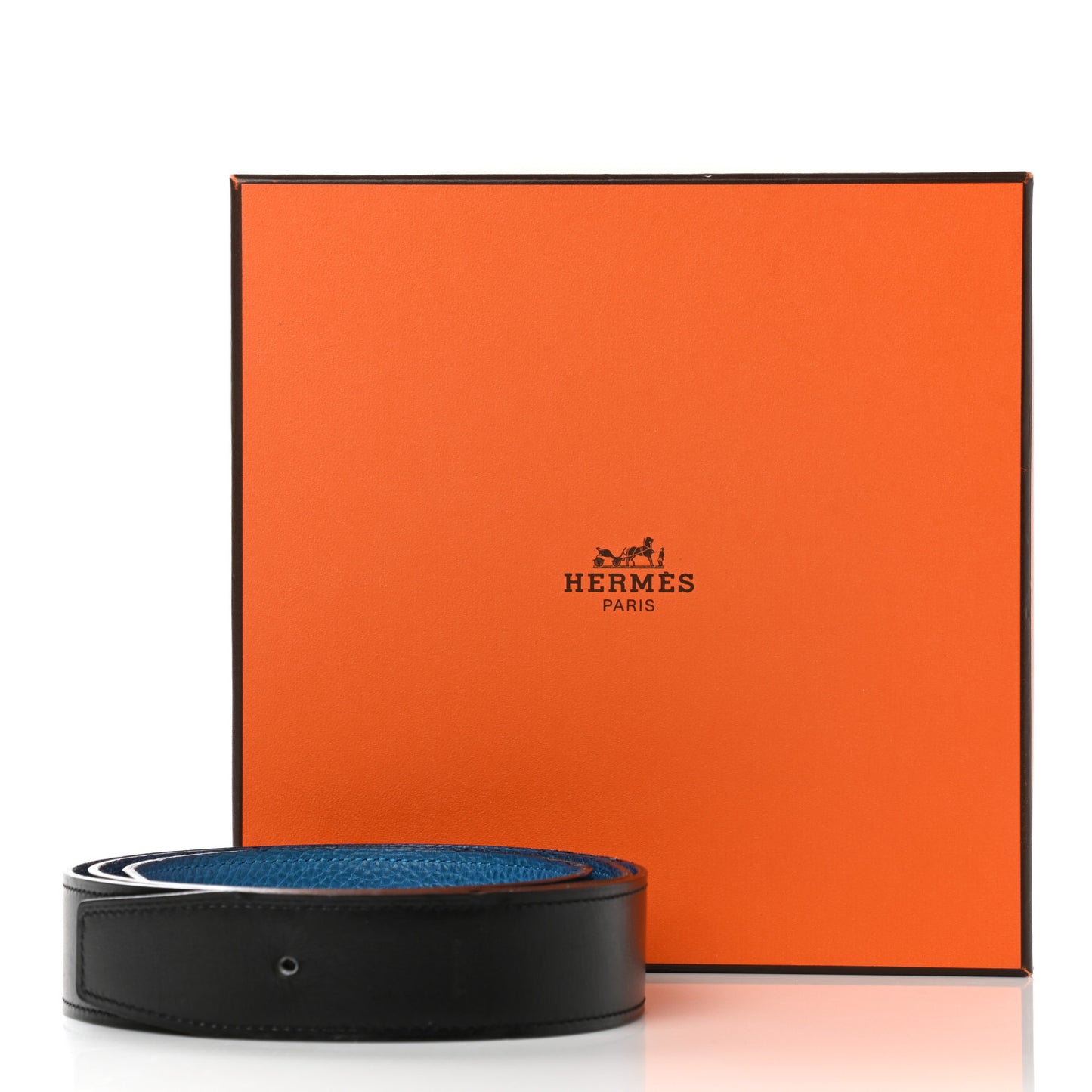 Box Togo 32mm Belt Strap 100 Black Bleu Zanzibar