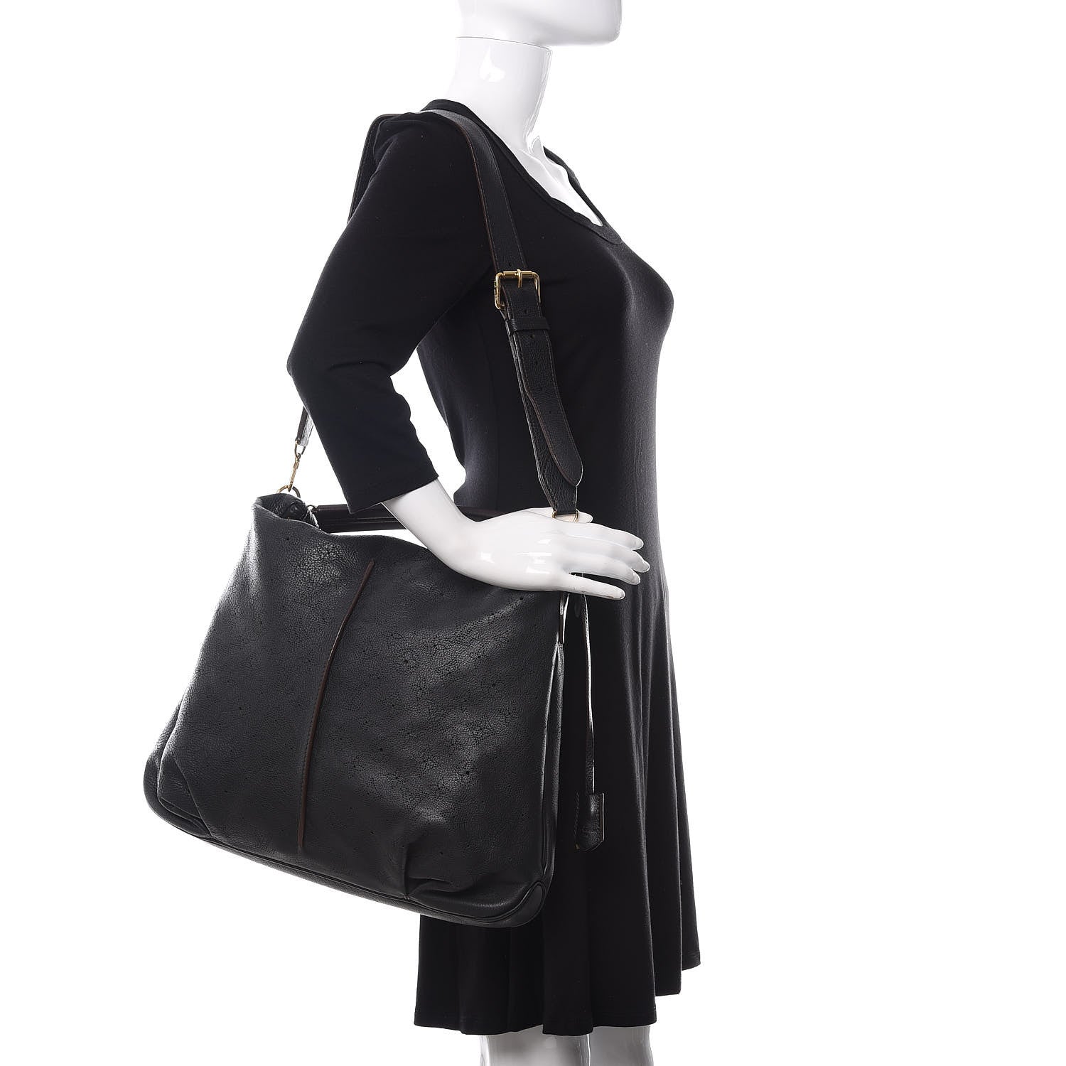 Louis Vuitton Mahina Selene MM Black 2 of 10