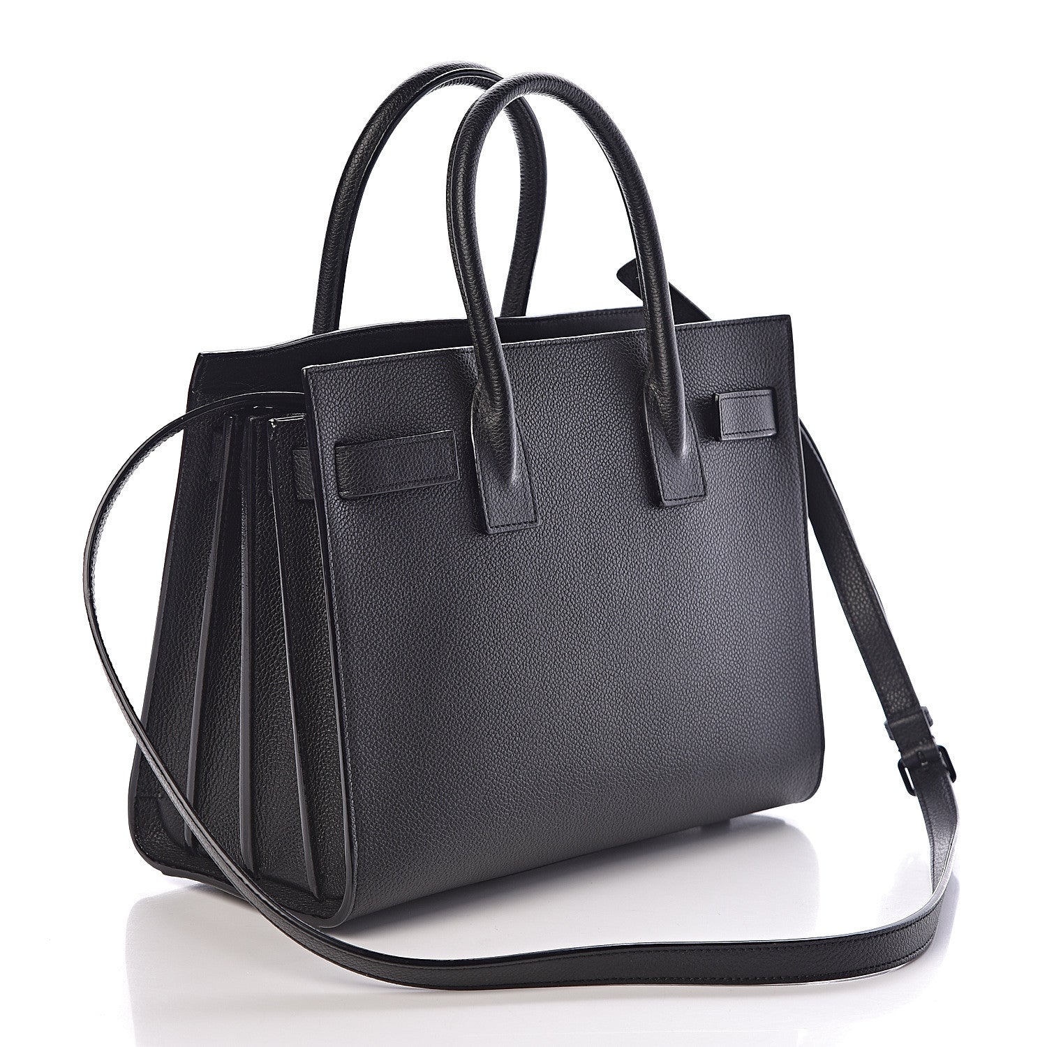Saint Laurent Grained Calfskin Baby Sac De Jour Black 3 of 9