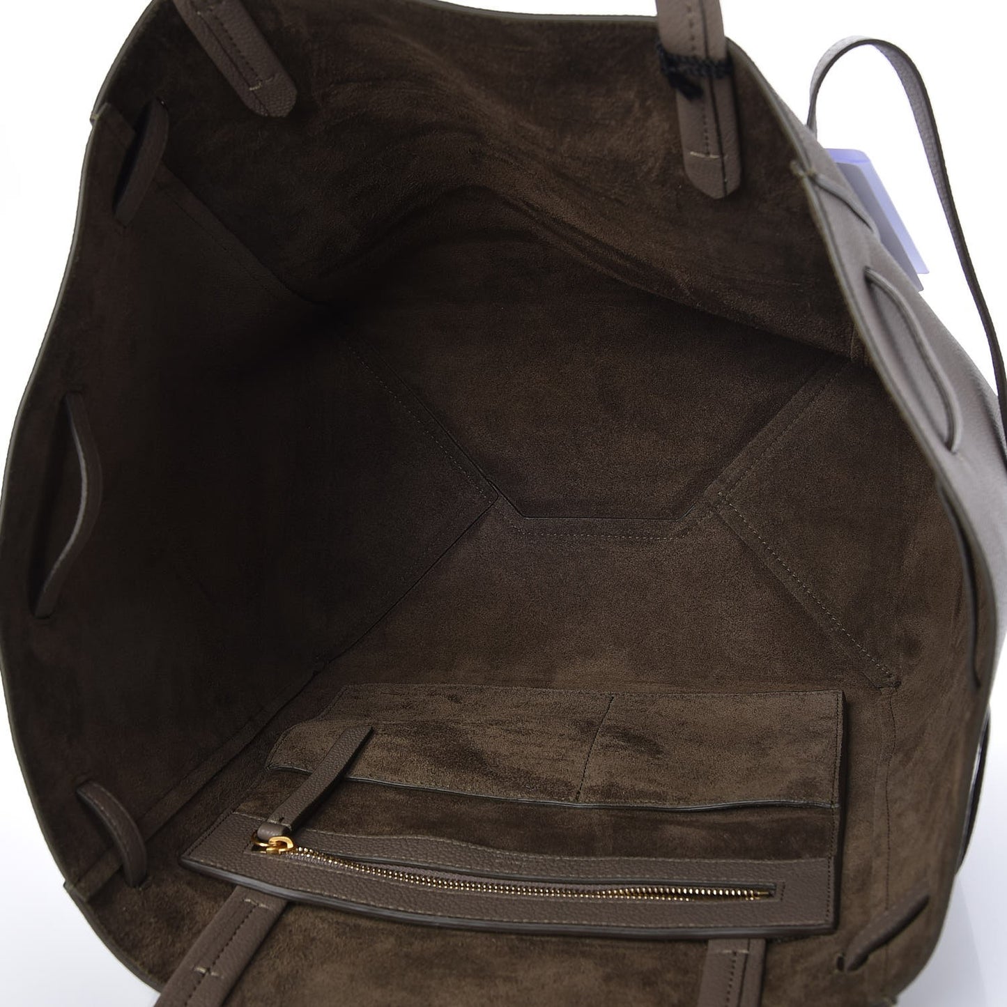 Soft Grained Calfskin Small Belt Cabas Phantom Taupe