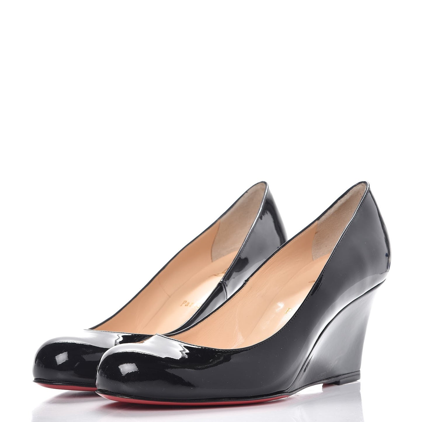 Patent Ron Ron Zeppa 80 Wedges 40 Black