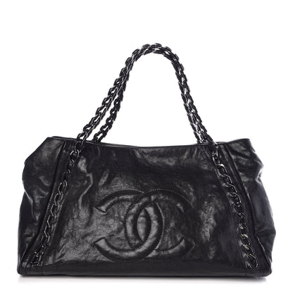 Chanel Glazed Caviar East West Modern Chain Tote Black 1 of 8