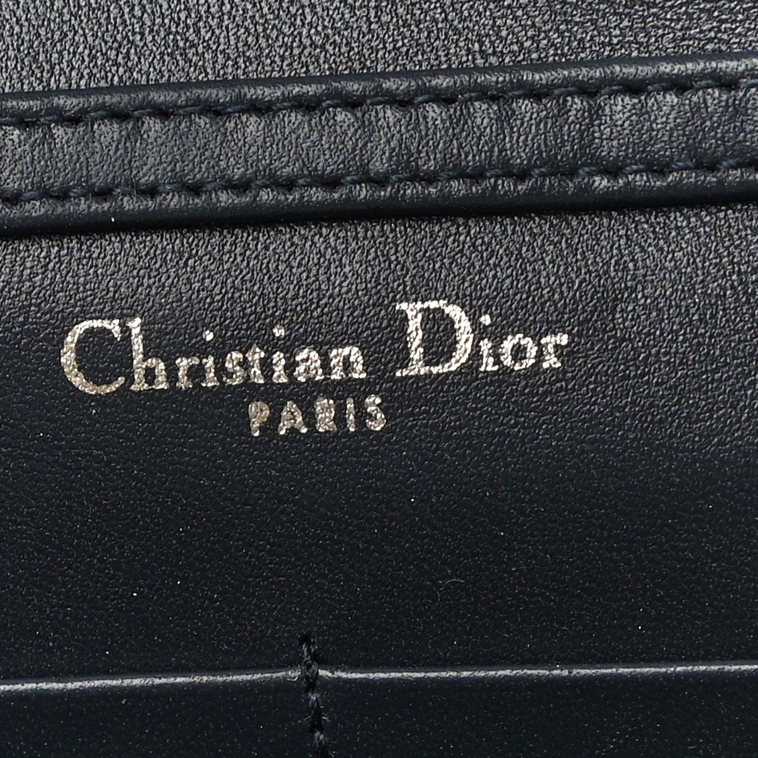Christian Dior Metallic Patent Micro-Cannage Diorama Wallet on Chain Pouch Gold 7 of 11