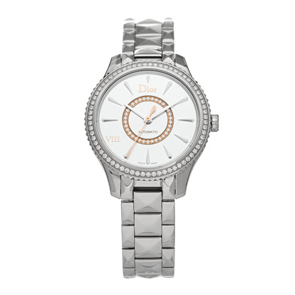 Christian Dior Stainless Steel Diamond Bezel 32mm Dior VIII Montaigne Automatic Watch 1 of 5