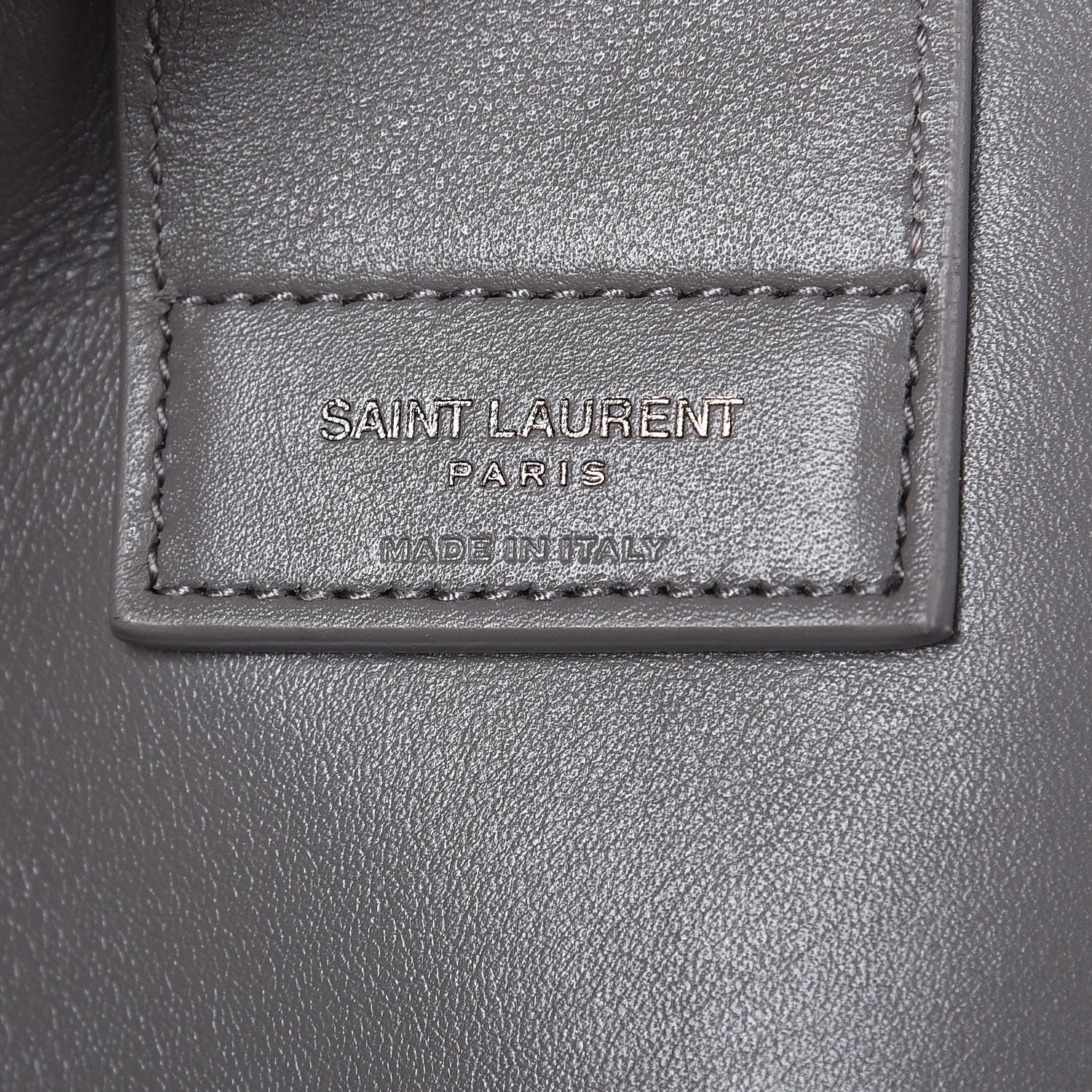 Saint Laurent Calfskin Medium Amber Tote Fog 6 of 8