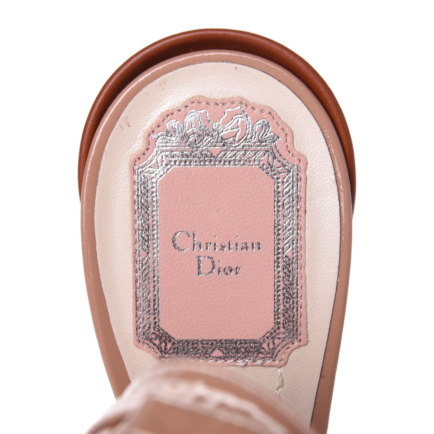 Christian Dior Patent Conquest Pumps 40 Black White Tan 9 of 11