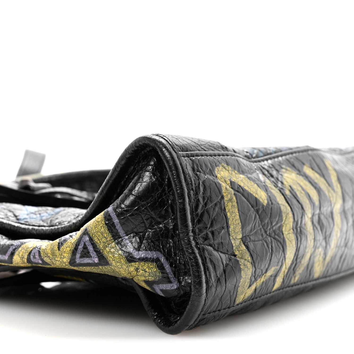 Balenciaga Agneau Graffiti All Over Classic Hardware S City Black Multicolor 9 of 13