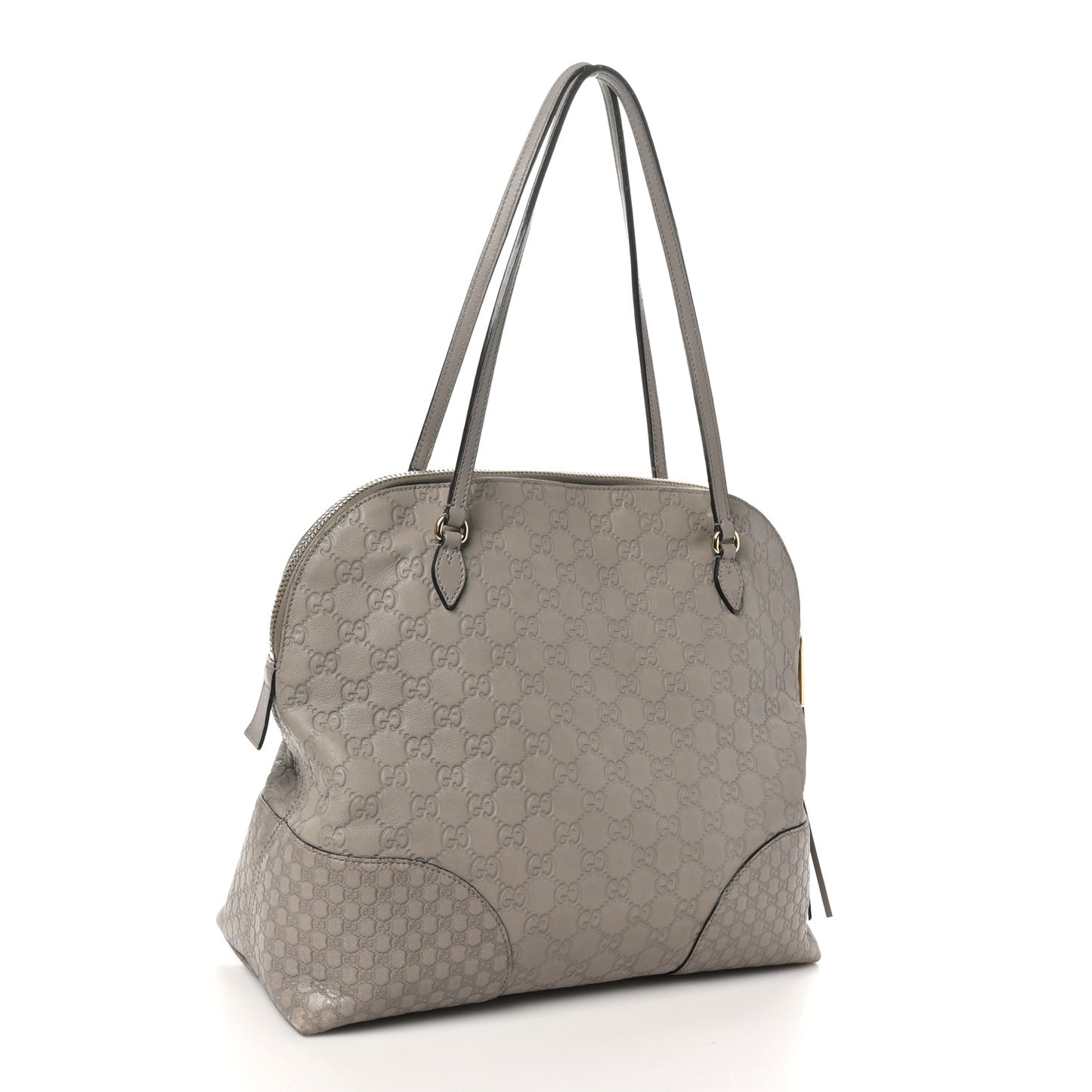 Guccissima Medium Bree Shoulder Bag Storm Grey