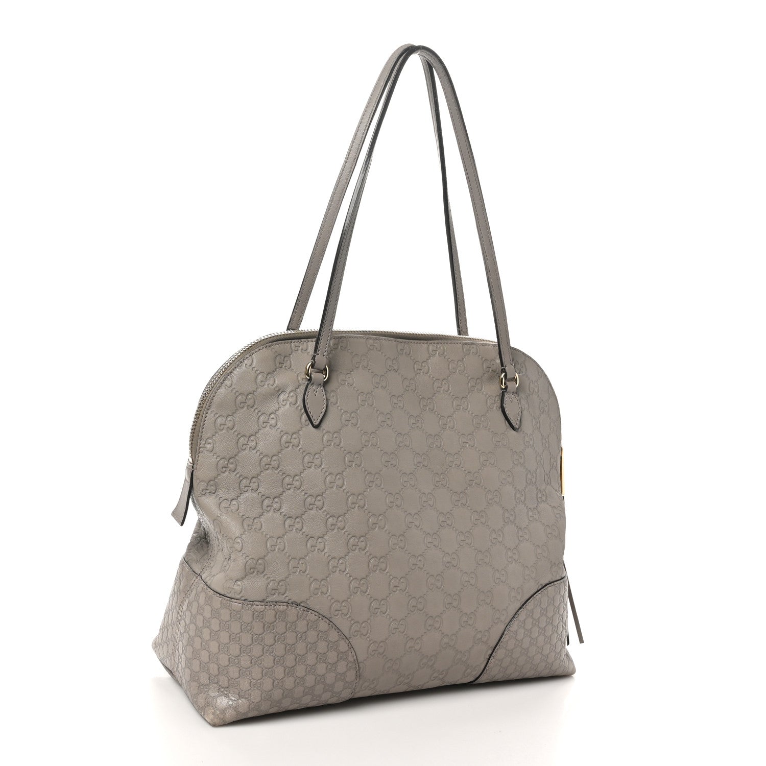 Gucci Guccissima Medium Bree Shoulder Bag Storm Grey 3 of 12