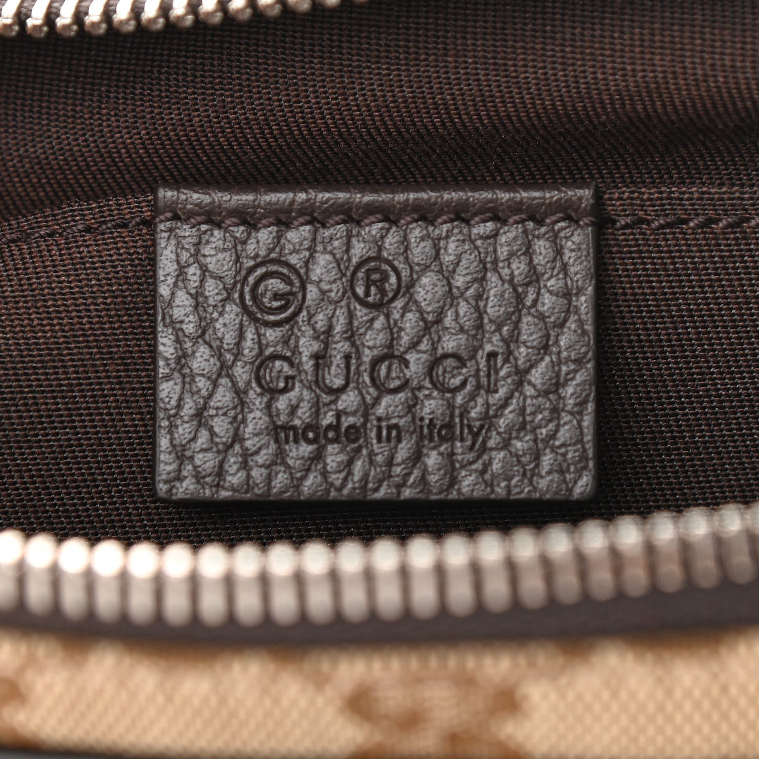 Gucci Monogram Belt Bag Dark Brown 7 of 11