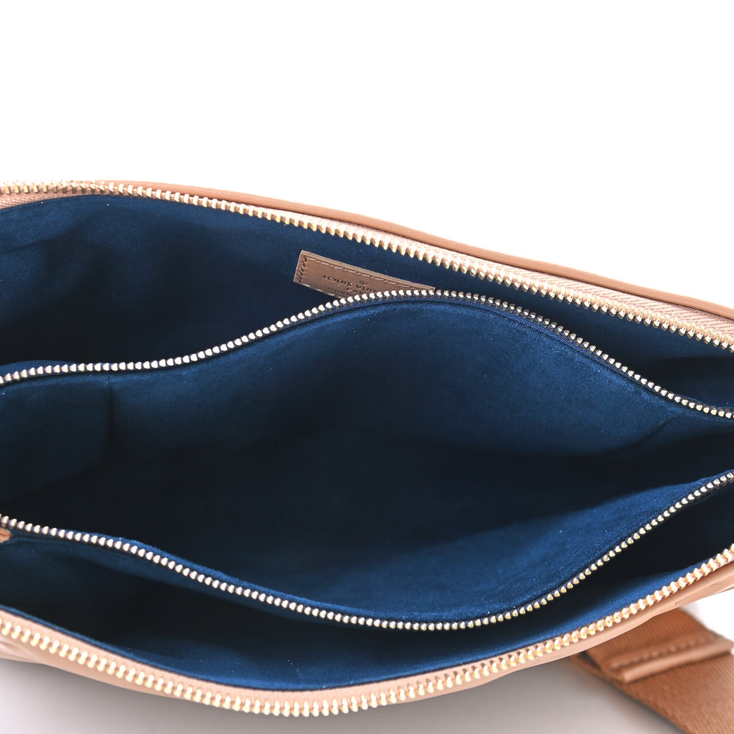 Lambskin Embossed Monogram Coussin PM Camel
