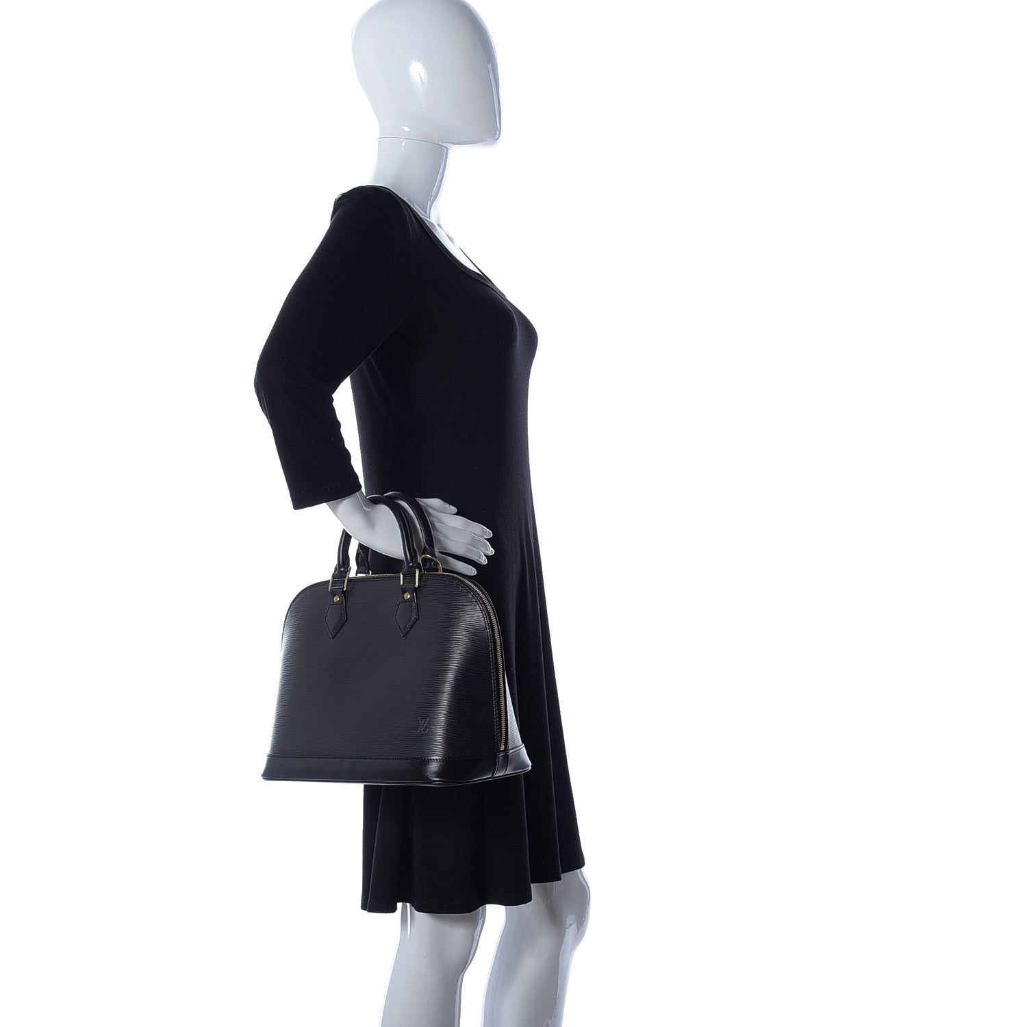 Louis Vuitton Epi Alma PM Black 2 of 16