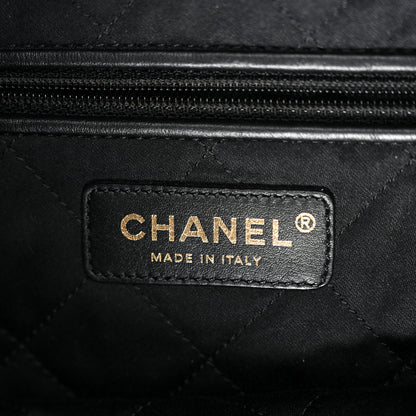 Chanel Shiny Calfskin Quilted Large Chanel 22 Black 7 of 11