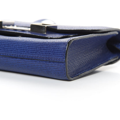 Proenza Schouler Calfskin Lizard Embossed PS11 Wallet With Strap Sapphire 9 of 11