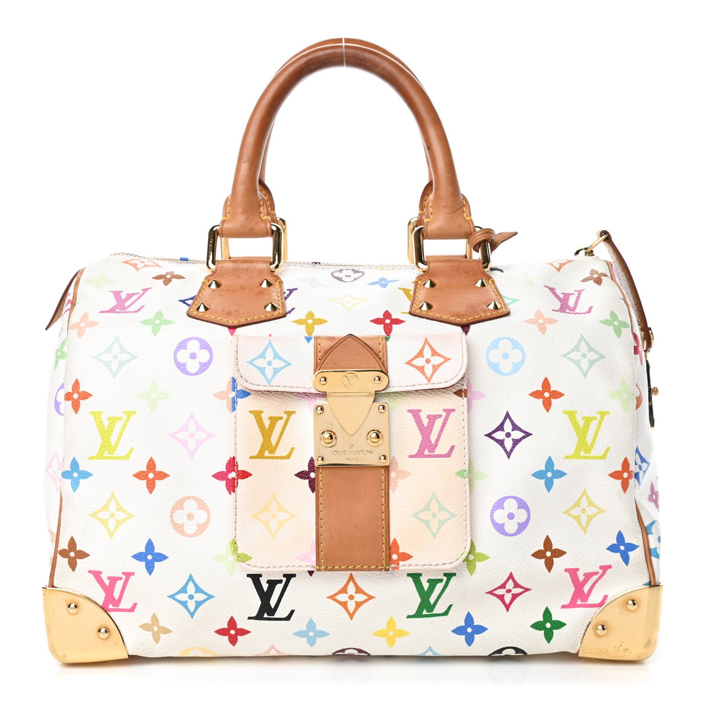 Monogram Multicolor Speedy 30 White