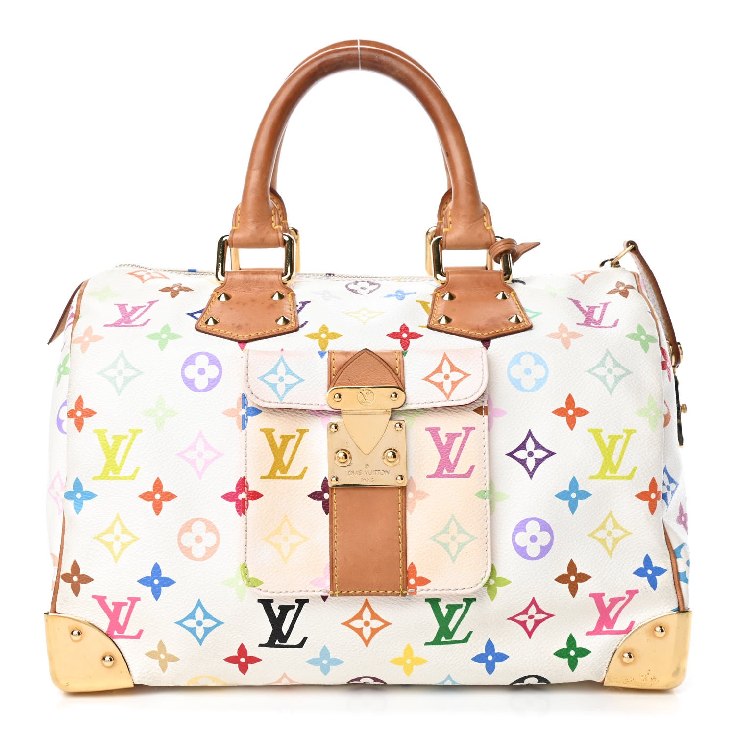 Louis Vuitton Monogram Multicolor Speedy 30 White 1 of 5
