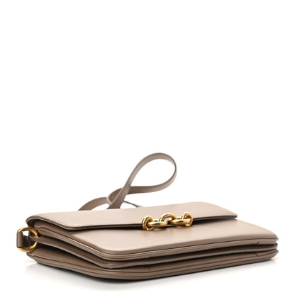 Saint Laurent Smooth Calfskin Le Maillon Satchel Dark Beige 4 of 10