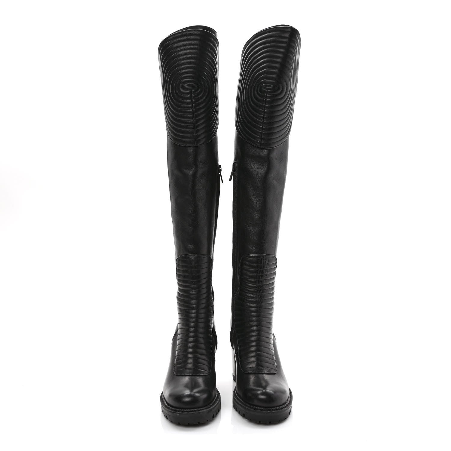 Christian Louboutin Calfskin Mad Maxime 70 Calf Boots 36 Black 2 of 8