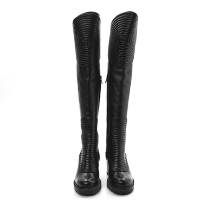 Christian Louboutin Calfskin Mad Maxime 70 Calf Boots 36 Black 2 of 8
