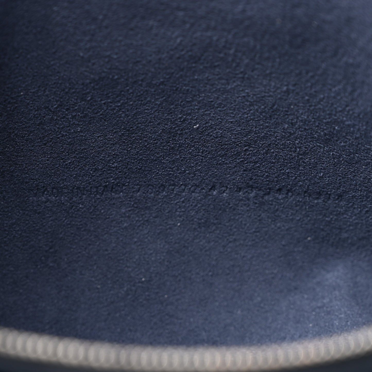 Natural Smooth Calfskin Medium Rodeo Top Handle Handbag Faded Dark Blue