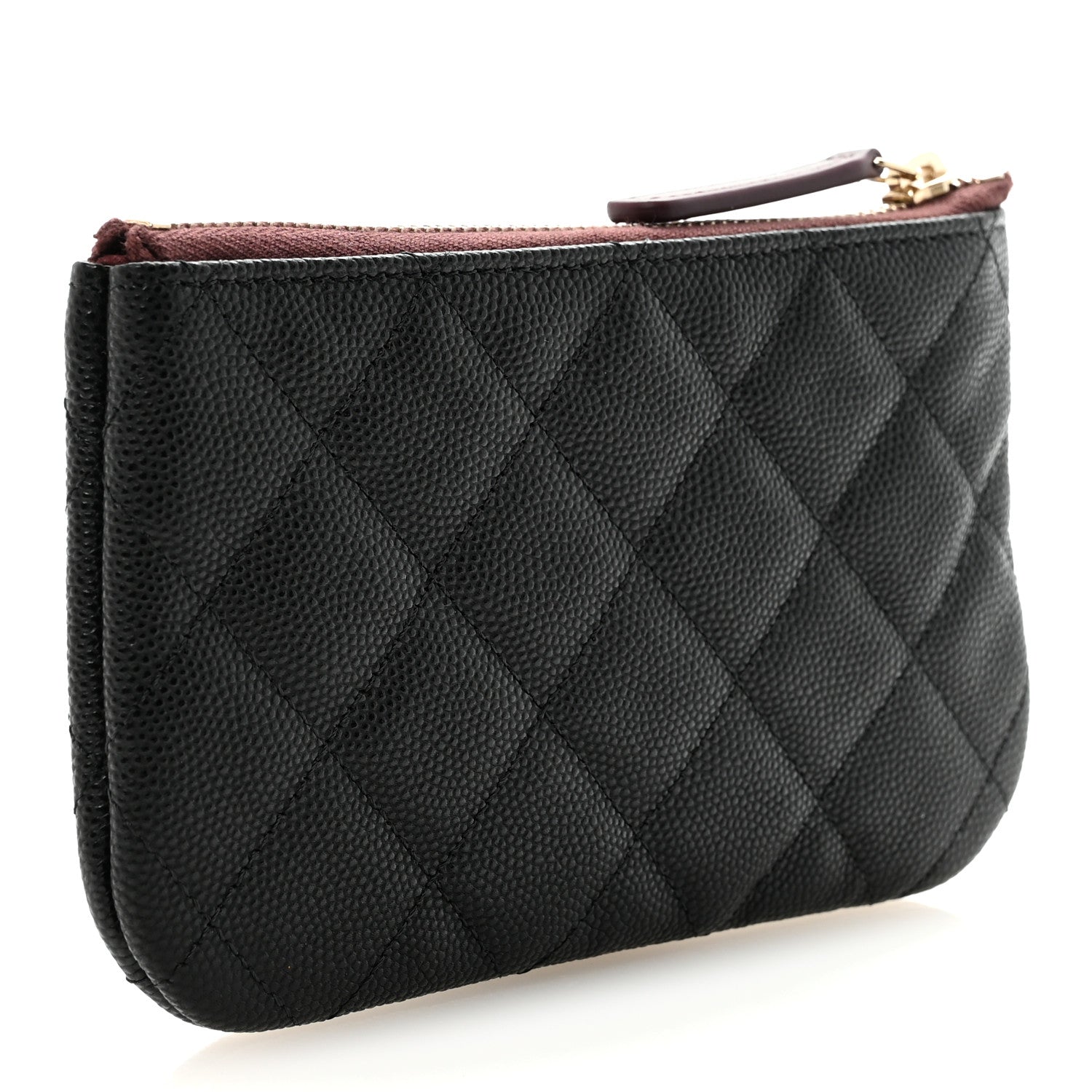 Chanel Caviar Quilted Small Cosmetic Case Black 3 of 8