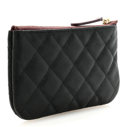 Chanel Caviar Quilted Small Cosmetic Case Black 3 of 8