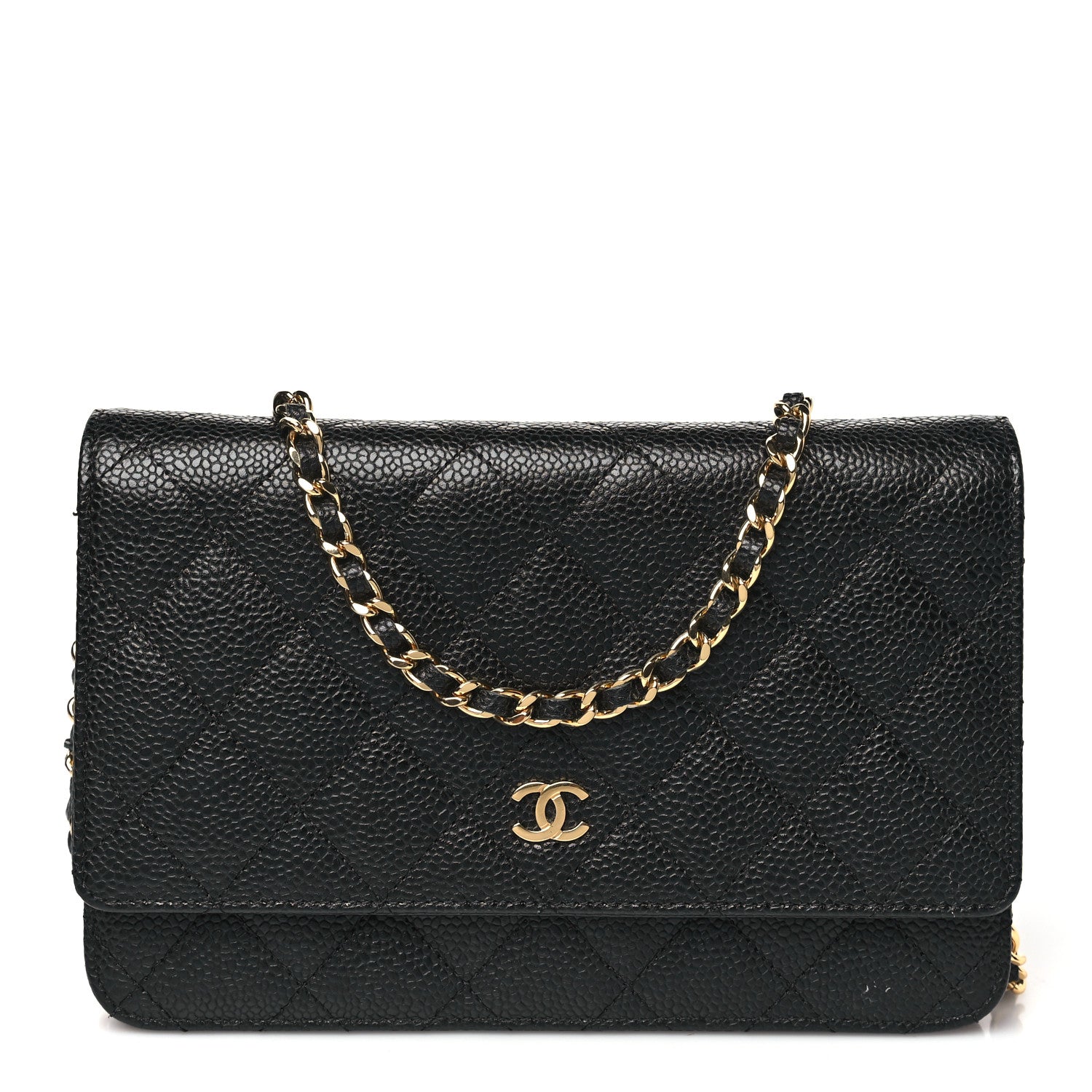Chanel Caviar Quilted Wallet on Chain WOC Black 1 of 11