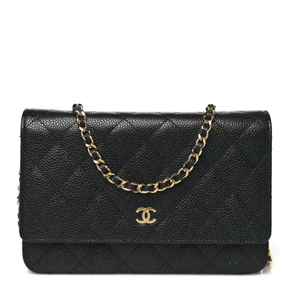 Chanel Caviar Quilted Wallet on Chain WOC Black 1 of 11