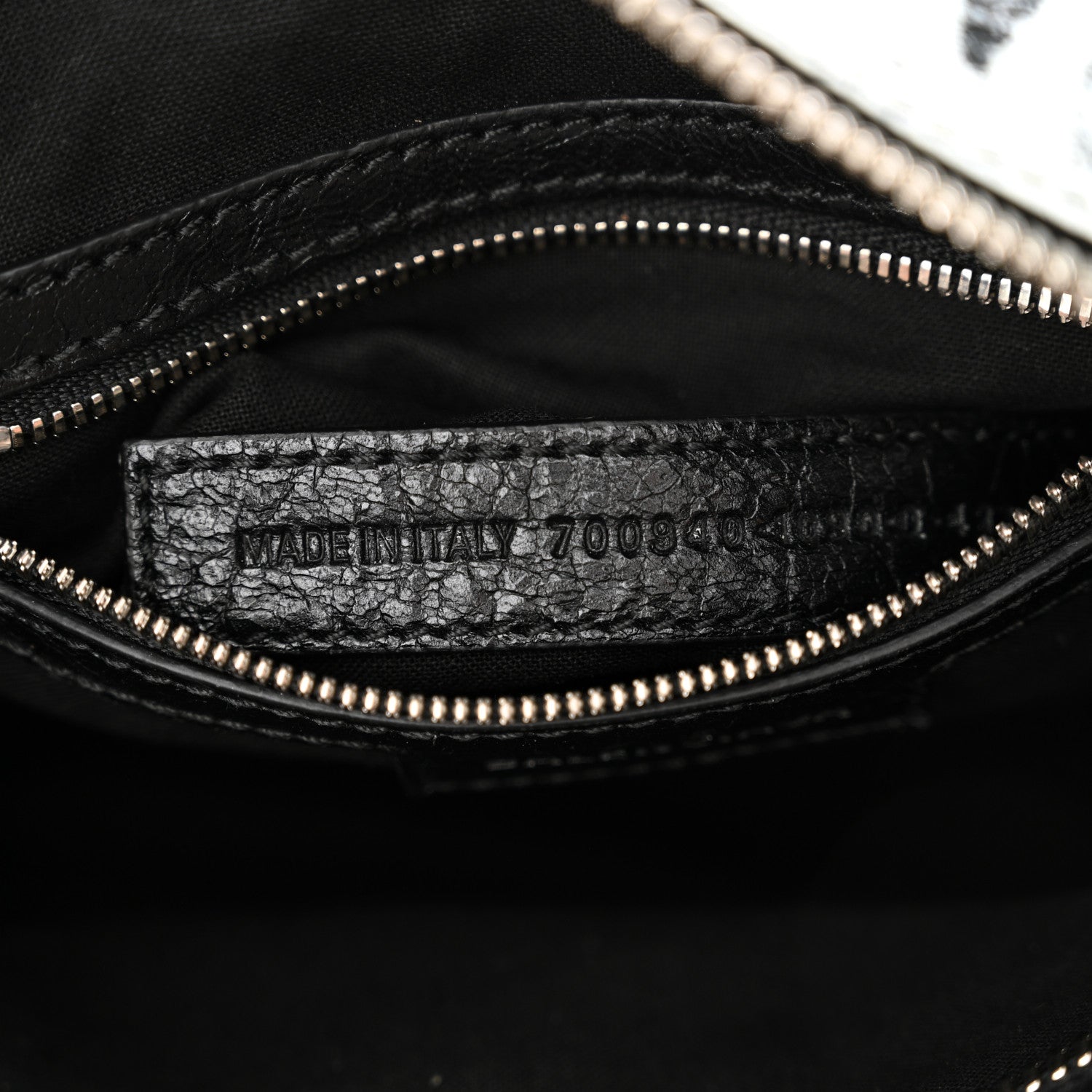 Balenciaga Agneau Arena Graffiti Neo Cagole Handbag XS Black White 8 of 11