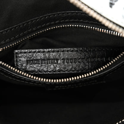 Balenciaga Agneau Arena Graffiti Neo Cagole Handbag XS Black White 8 of 11