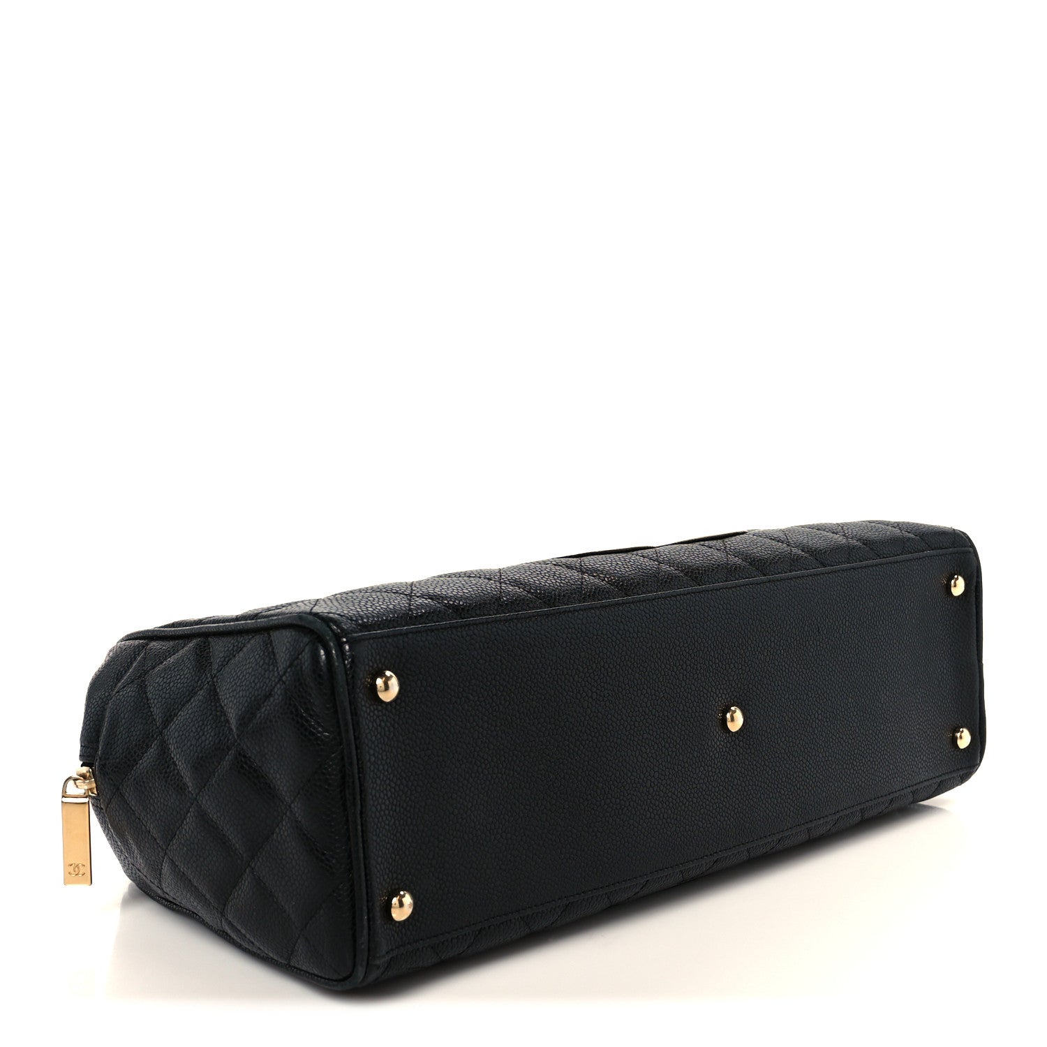 Chanel Caviar Quilted Large Bowler Bag Black 4 of 12