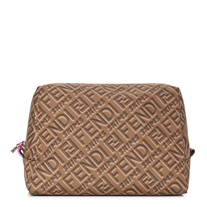 Fendi X SKIMS Nylon Medium Trapezoid Beauty Pouch Sand 1 of 10