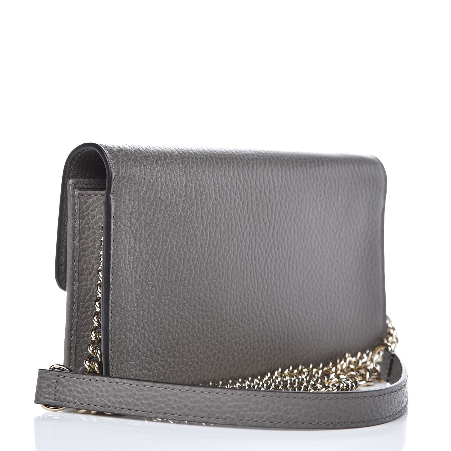 Gucci Dollar Calfskin Interlocking G Chain Wallet Loess 3 of 9