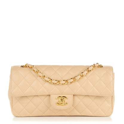 Chanel Caviar Quilted East West Flap Beige Clair 1 of 8