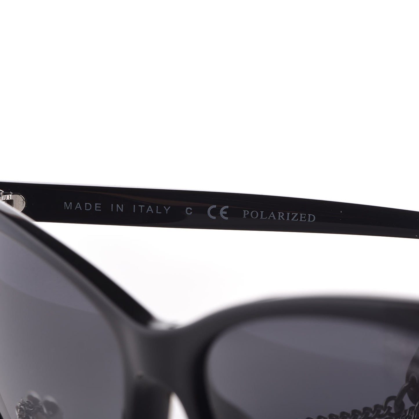 Acetate Polarized Fantasy Pearl Cat Eye Sunglasses 5341-H-A Black