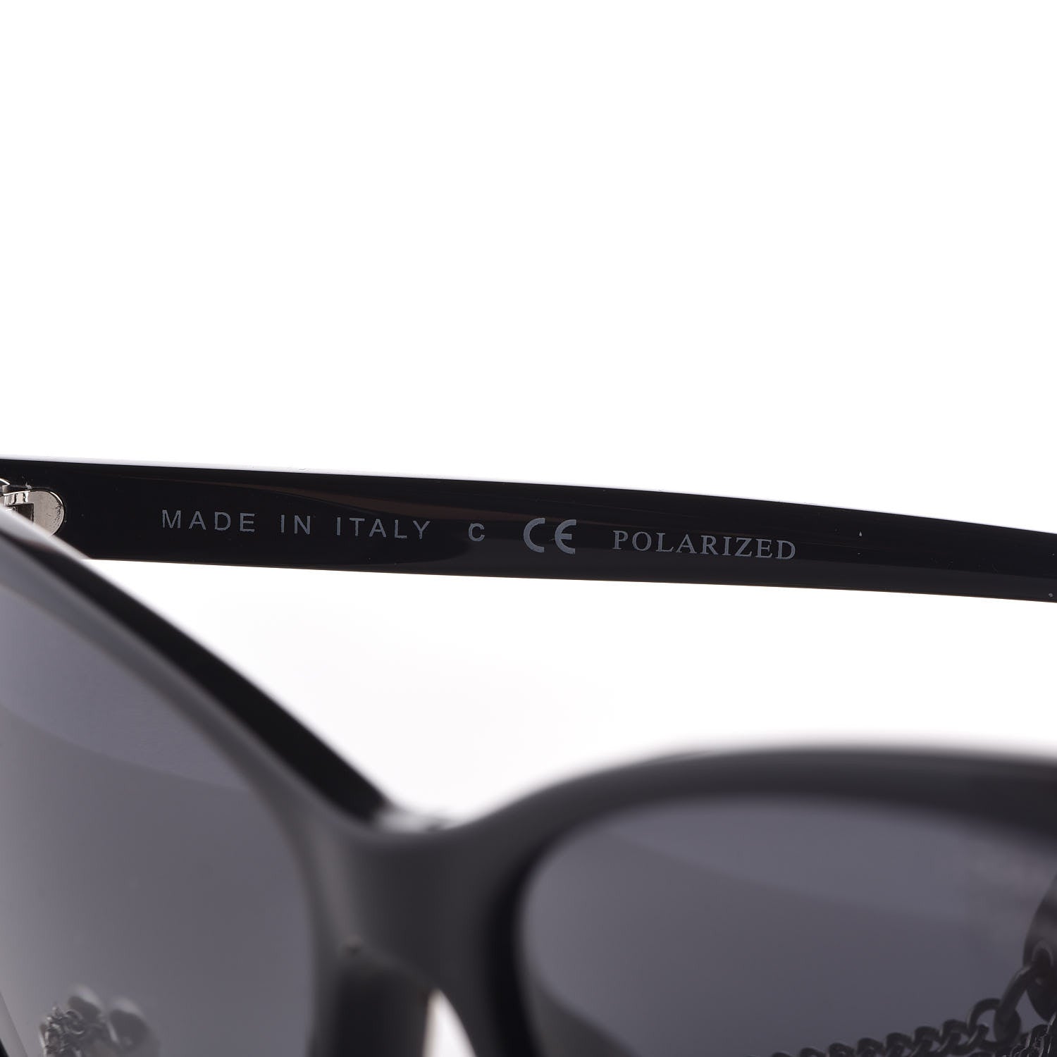 Chanel Acetate Polarized Fantasy Pearl Cat Eye Sunglasses 5341-H-A Black 7 of 9