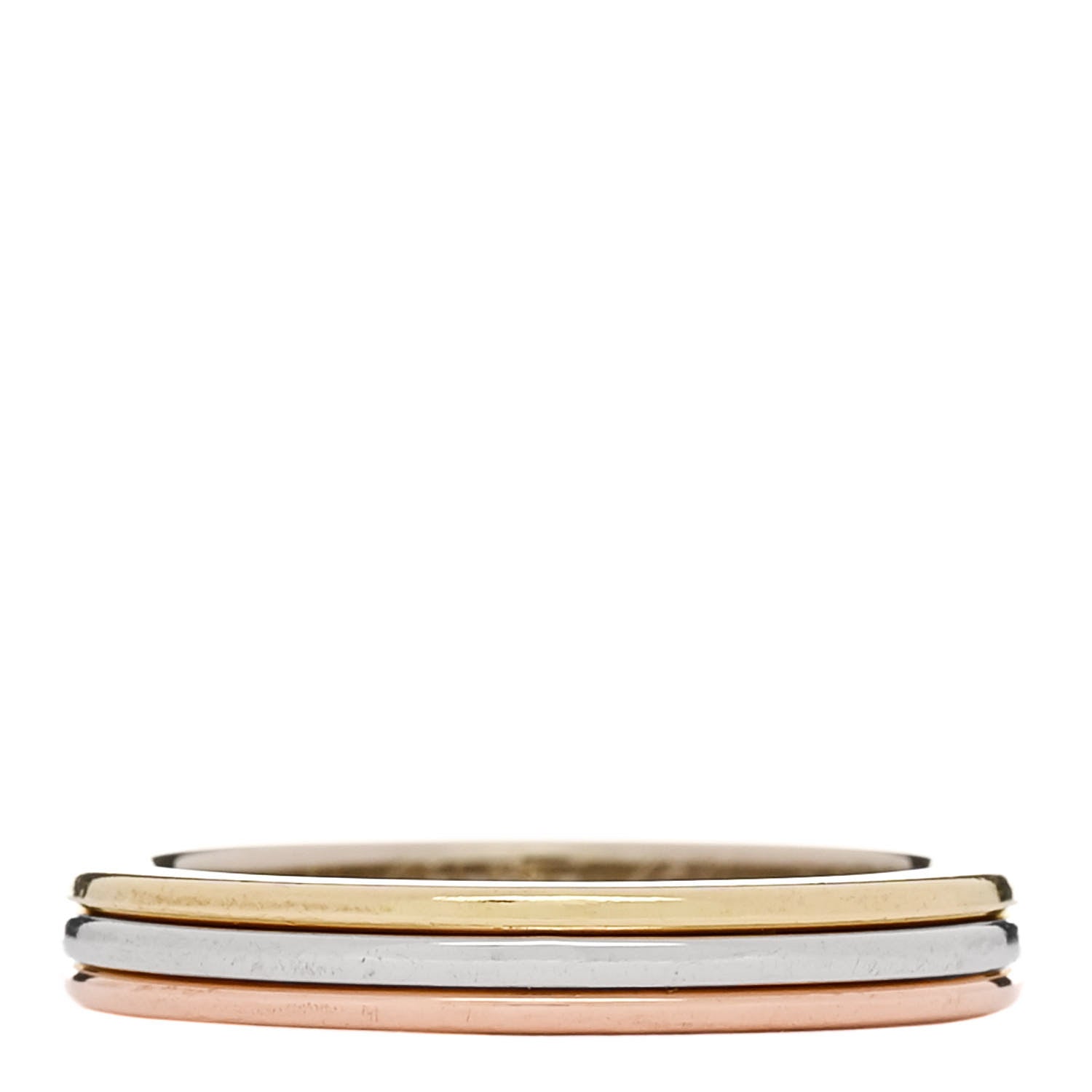 Cartier 18K Pink Yellow White Gold 2.5mm Vendome Louis Cartier Wedding Band Ring 48 4.5 1 of 5