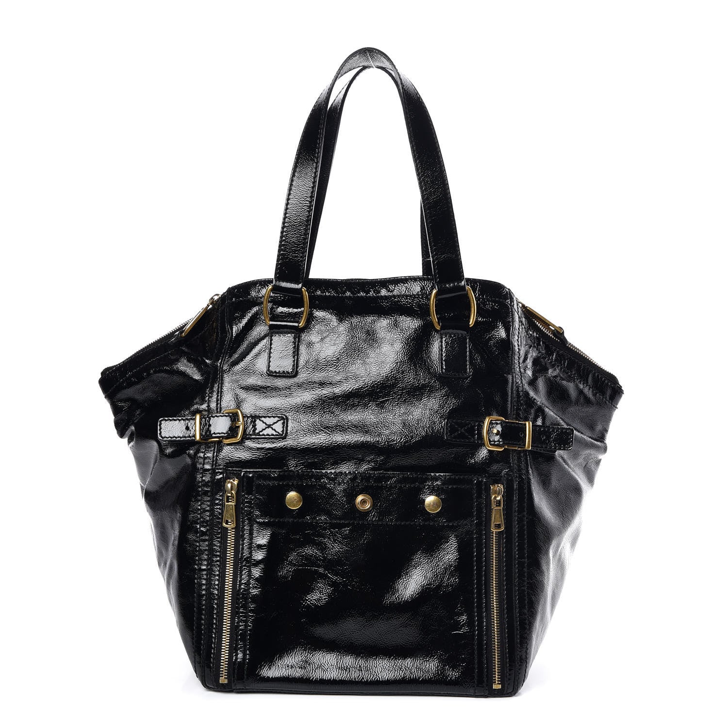 Saint Laurent Patent Medium Downtown Black 1 of 7