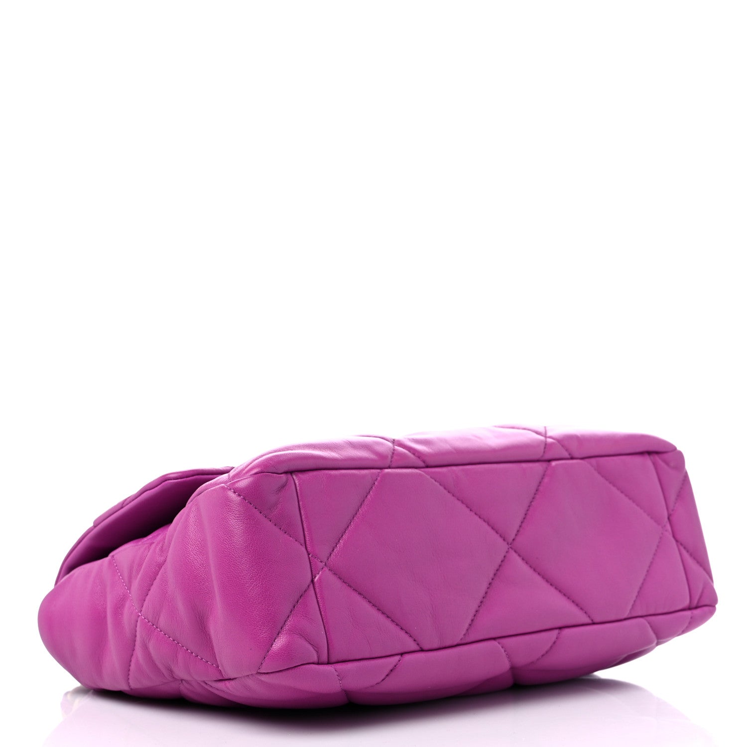 Chanel Lambskin Quilted Large Chanel 19 Flap Purple 3 of 8