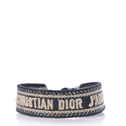 Christian Dior Woven Cotton J'Adior Friendship Bracelet Set Navy 5 of 6